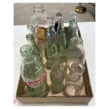 Box of Misc Glass Bottles