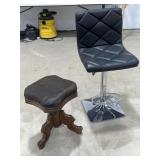 Padded Bar Stool / Wooden Stool