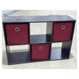 Cubic Storage Organizer w/ Red Baskets