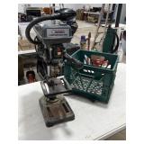 Central Machinery Drill Press (powers on) w/ Crate