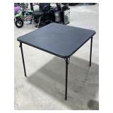 Black Folding Card Table