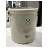 Antique 8-Gal Red Wing Union Stoneware Co. Crock