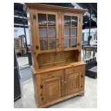 Ethan Allen Wooden 2Pc China Cabinet
