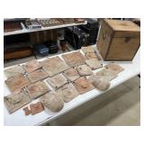 Terracotta Tiles / Wooden Box