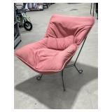Metal Padded Accent Chair