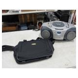Philips Magnavox Boombox (powers on) / Eddie