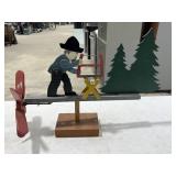 Wooden Folk Art Whirligig