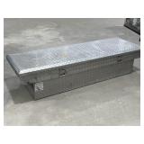 Diamond Plate Aluminum Truck Tool Box (damaged)