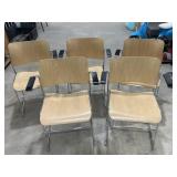 5 David Rowland 40/4 Stacking Chairs