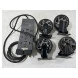 4 Caster Wheels / Power Strip