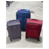 3 Rolling Suitcases