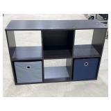 Cubic Storage Organizer w/ Blue & Grey Shelves