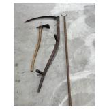 Vintage Scythe / Pickaxe / Pitchfork