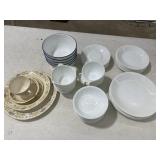 Corelle Dish Sets / Eggshell Tea Set