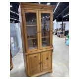 Bekins Wooden 2Pc Hutch