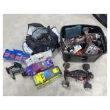 Tote of RC Car Items