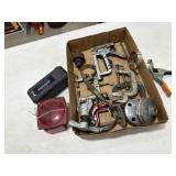 Box of Clamps / Snap On Engine Starter / Stapler