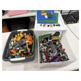 2 Storage Baskets of Legos / Plastic Building