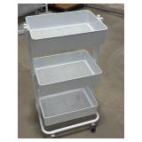 Metal 3 Tier Rolling Cart