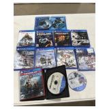 Box of PS4 Games / Blu Ray DVD