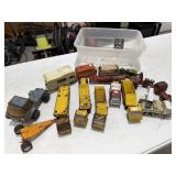 Box of Vintage Tonka Toys