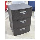 Brown Sterilite 3 Drawer Storage Tower