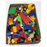 Box of Lego / Plastic Building Pieces