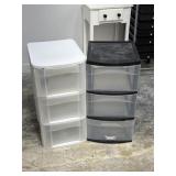 2 Sterilite 3 Drawer Storage Towers
