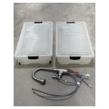 Storage Bins / Sink Faucet