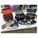 Vintage Cameras w/ Accessories & Cases