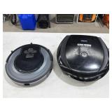 George Foreman (powers on) / Shark Ion Robot