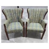 2 Padded Accent Chairs
