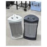 2 Electric Heaters (powers on) (1needs repair)