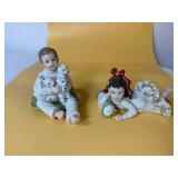 37:1 Lenox 2pc Boy & Girl Figurines