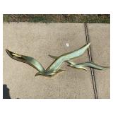 32:1 Syroco Vintage Gold Flying Birds Wall Art