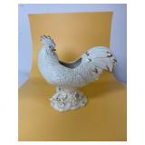 28:3 Lenox Harvest Rooster Centerpiece Planter