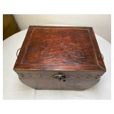 25:10 Small Carved Wooden Treasure Chest