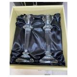 29:16 Lenox RADIANT Crystal Candlesticks NEW/Box
