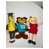 33:3 Vintage Dolls Mr. Peanut Sugar Bear Campbells
