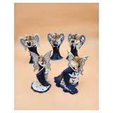 42:1 Blue Willow Sisterly Love Figurines