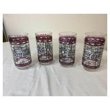 30:8 4pc Coca Cola Drinking Glasses