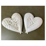 Pair Resin Wall Hanging Angel Wings