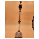 Schonbeck Red Crystal Pedestal Lamp