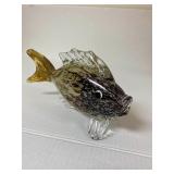 Murano Style Hand Blown Glass Fish