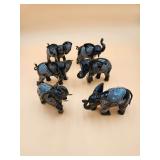 45:2 Hamilton Collection Black/Gold Elephants