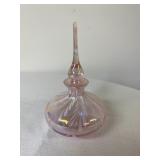 37:14 Pink Swirl Opalescent Perfume Bottle