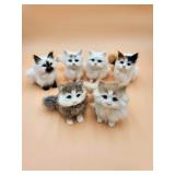 46:3 Real Fur Mini Cats  - They Meow!