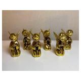 #45 - 6pc Inarco Gold Mini Angels