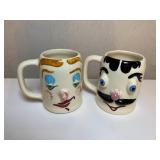 #29 Pfaltzgraff Muggsy Flirty Girl Jerry Jerk Mugs