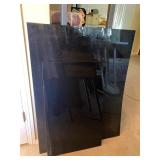 2 pcs Black Plexiglass